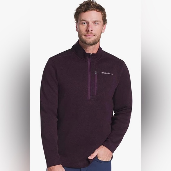 NWT;Eddie Bauer Radiator Fleece Quarter-Zip Pullover Sweater - Picture 6 of 6
